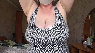 Craving these big gorgeous tits swinging up close?