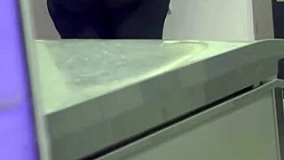 Hidden cam spies housekeeper's fat BBW ass.