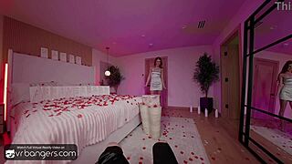 i can't resist my sexy redhead stepdaughter's mouth and pussy in taboo ffm threesome vr