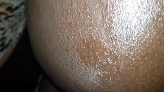 African slut bends over for monster black cock anal fingering doggystyle creampie