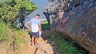 radical beach orgy erupts as mattos and priscila bang lifeguards after banana boat ride