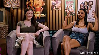 Adorable Nerdy Brunettes Hailey Rose And Hazel Moore Free Use Coregasms