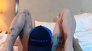 he laps at petite tatted teen's shaved pussy until she squirts in ecstasy