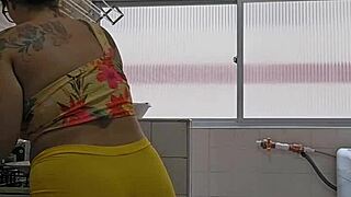 damn this married slut crams tiny shorts deep in her ass flashing everywhere