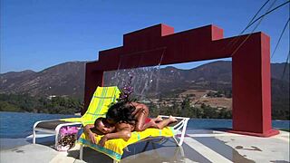 Dee Williams' Poolside Massage Turns Into Wild Interracial Fuck