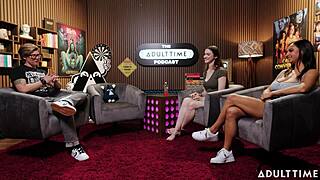 Adorable Nerdy Brunettes Hailey Rose And Hazel Moore Free Use Coregasms
