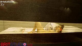 Curvy neighbor girl flashes huge tits and fingers to orgasm