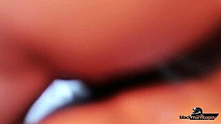 My horny young bitch cums hard all over this muscular guy's massive black cock