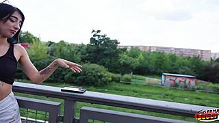 damn petite latina teen lunita galactica gags on monster cock no condom then rides hard in german scout pickup