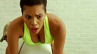 big boobed lesbians devour august skye's ebony pussy in heated session