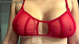 i'm artemisia love italian milf showing juicy big tits in sexy red bra close up