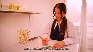 Clinic Doctor Moans on Huge Cock Inside Her