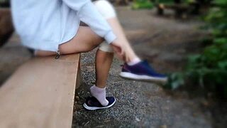 amateur homemade foot fetish jerk off outdoors on toes