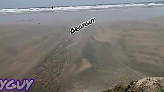 at the beach house i flash my ebony pussy bending over for everyone