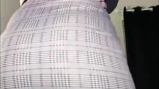 Sexy Fat Ass Dancing In Fishnets Close Up