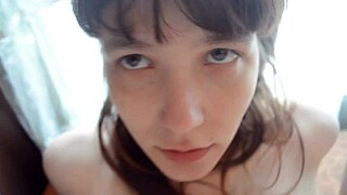 damn girl, your cute barefoot tits bounce fucking hard on that desk!