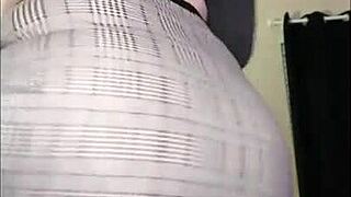 Sexy Fat Ass Dancing In Fishnets Close Up