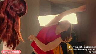 jeny smith erotic stretching class prank