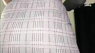 Sexy Fat Ass Dancing In Fishnets Close Up