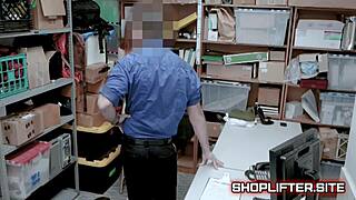 that silly shoplifter pepper hart caught by chad white at work