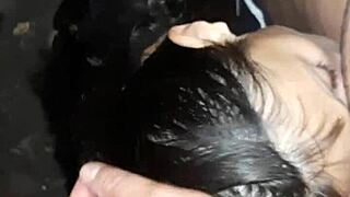 She teases my nipples then my pussy