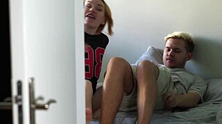 hey check this hot college couple's rough airbnb quickie fuck