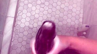 i can't believe stepbro's huge dick might fit my virgin ass in shower please be gentle stepbro