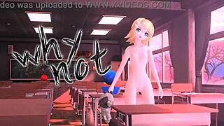 Kagamine Rin exposes big ass tits in emotional nude mod reveal