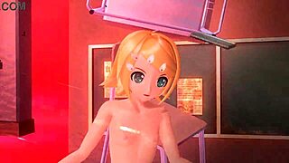 Kagamine Rin exposes big ass tits in emotional nude mod reveal