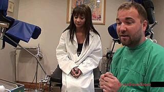 TAMPA University Entrance Physical - Eliza Shields SPREADS Shaved Pussy