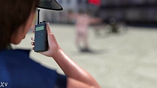 emma struts sexy ass in public police game