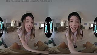 skinny girl scout takes vr pov pounding from huge cock vibrator