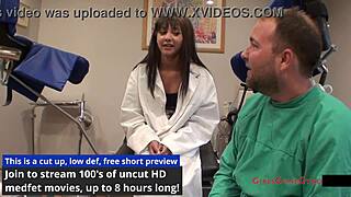 TAMPA University Entrance Physical - Eliza Shields SPREADS Shaved Pussy