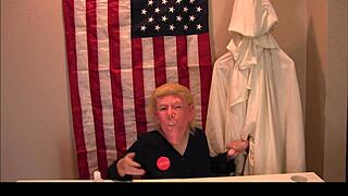 imagine donald trump at the kkk presser whipping out his cock for party handjobs