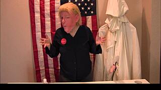 imagine donald trump at the kkk presser whipping out his cock for party handjobs