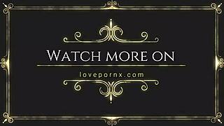 Two cocks stretch her pussy in double vaginal banging