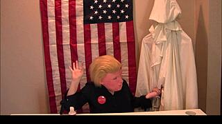 imagine donald trump at the kkk presser whipping out his cock for party handjobs