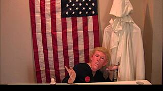 imagine donald trump at the kkk presser whipping out his cock for party handjobs