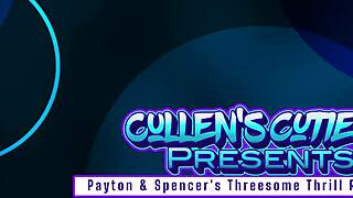payton and spencer ride cocks in wild cum threesome