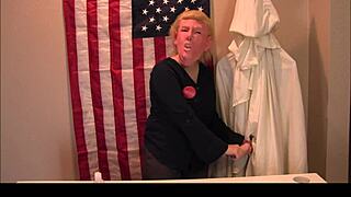 imagine donald trump at the kkk presser whipping out his cock for party handjobs