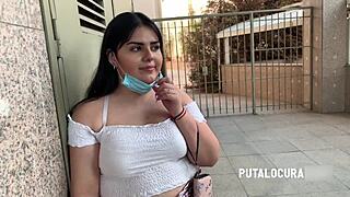 😍 amelia la chubby con cara preciosa pillada follando con torbe en calle 🥵