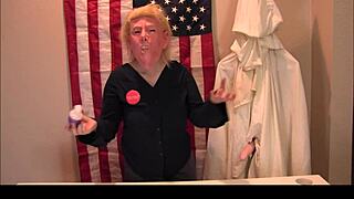 imagine donald trump at the kkk presser whipping out his cock for party handjobs