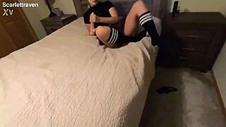 Stepdaughter Sneaks into Stepdad's Bedroom for Kinky Doggystyle and Masturbation Fun!