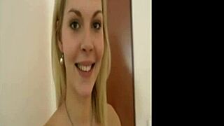 hey cute german teen, suck that monster cock deep for us in this threesome