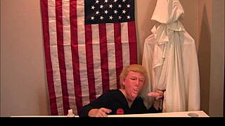 imagine donald trump at the kkk presser whipping out his cock for party handjobs