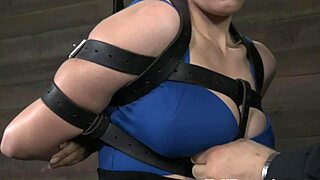 yo check this bigtitted sub bound and asstoyed rough by maledom with trimmed pussy drip
