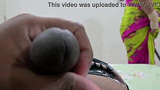 Naughty dick flashing tempts tamil maid renu into revealing her indian curves