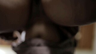 indonesian girl in satin skirt no panties gets creampied inside