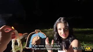 HUNT4K TEEN CHLOE HEART FUCKED TIGHT PUSSY PUBLIC RIGHT BY BF!