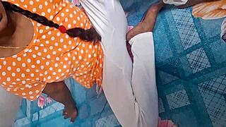 my desi step aunty's tight pussy feels amazing first time